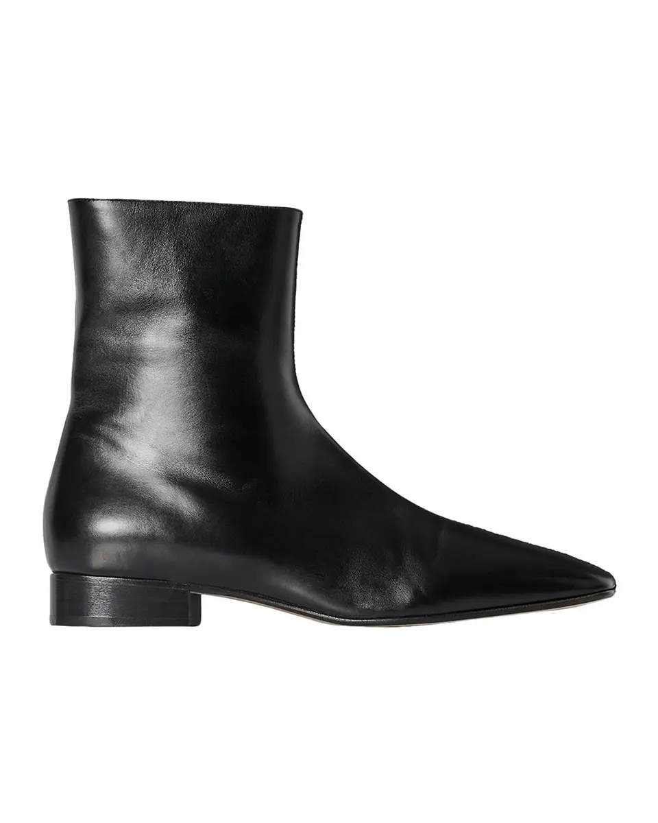 The Row Cindy Leather Ankle Boots | Thumbnail 3 The Row Cindy Leather Ankle Boots | Thumbnail 3