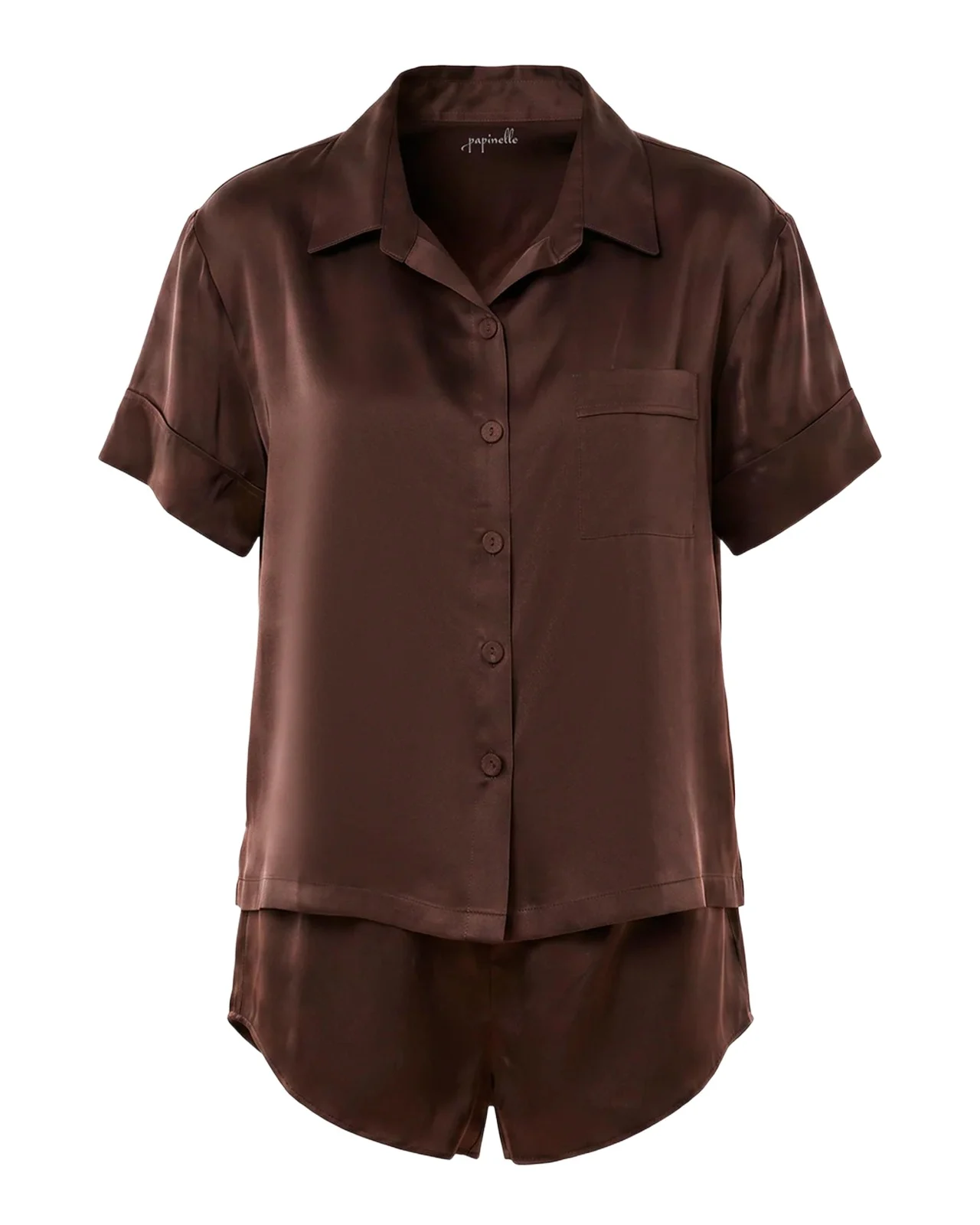 Papinelle Audrey Washable Silk Short Pajama Set