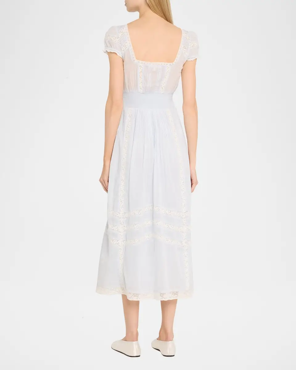LoveShackFancy Suvi Cotton Midi Dress | Thumbnail 3 LoveShackFancy Suvi Cotton Midi Dress | Thumbnail 3