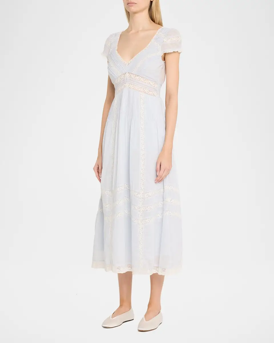 LoveShackFancy Suvi Cotton Midi Dress | Thumbnail 4 LoveShackFancy Suvi Cotton Midi Dress | Thumbnail 4