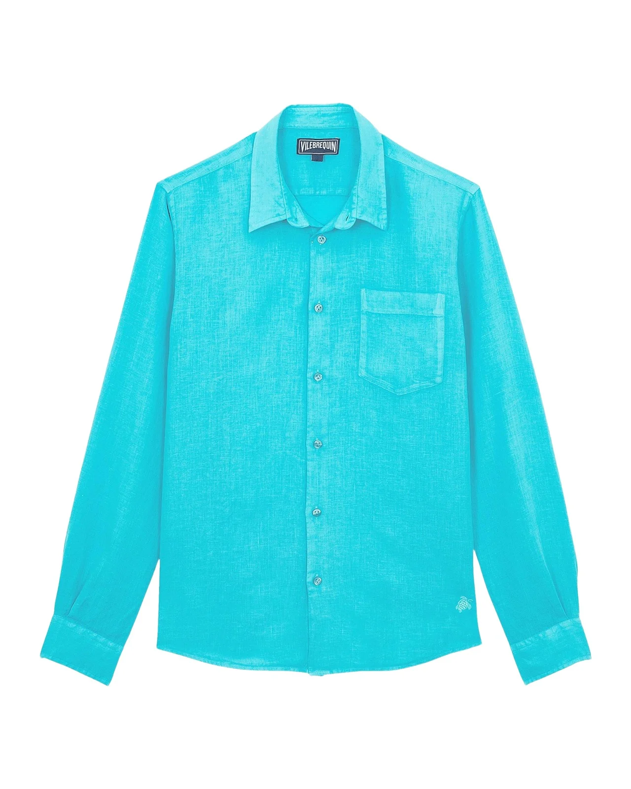Men's Caroubis Solid Linen Sport Shirt Men's Caroubis Solid Linen Sport Shirt