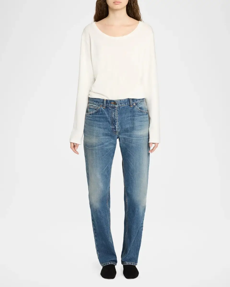 The Row Dinni Low-Rise Straight-Leg Jeans | Thumbnail 2
