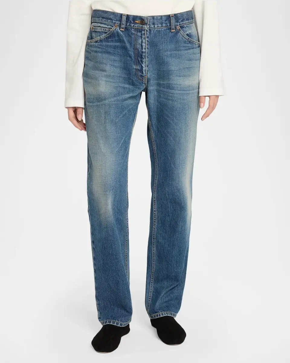 The Row Dinni Low-Rise Straight-Leg Jeans | Thumbnail 4