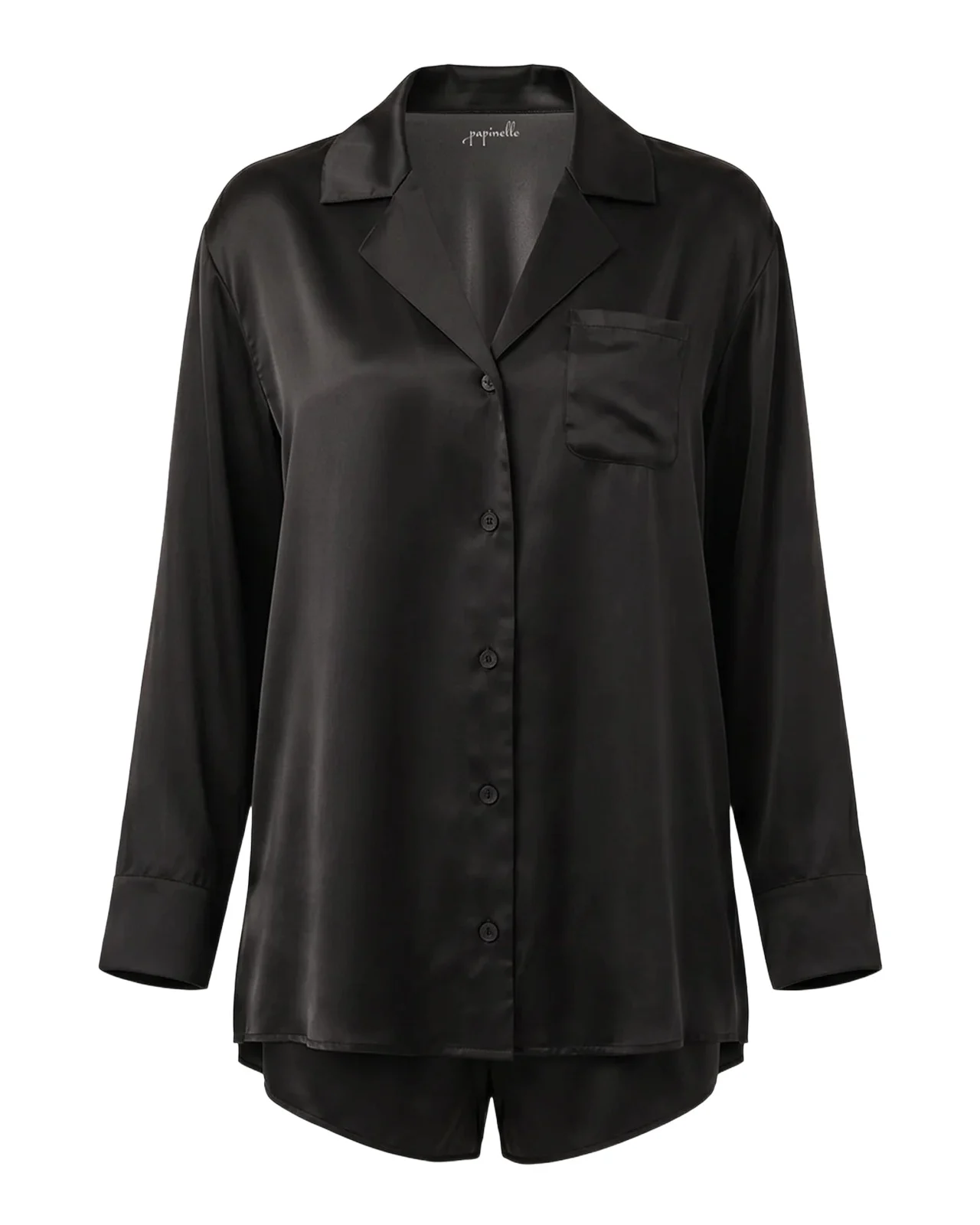 Papinelle Audrey Mulberry Silk Boyfriend Pajama Set