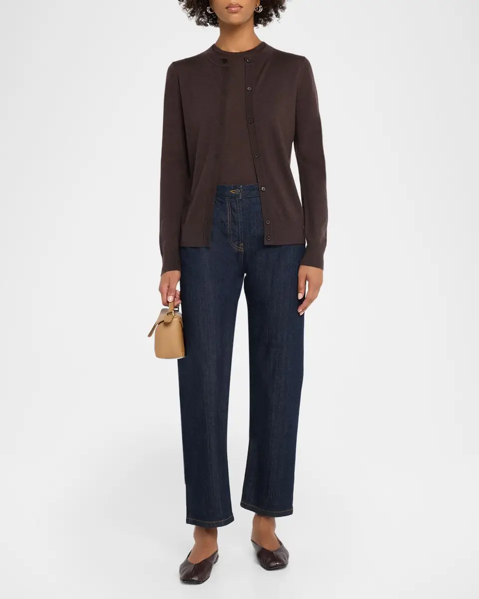 Neiman Marcus Cashmere Collection Superfine Cashmere Crewneck Shell | Thumbnail 2 Neiman Marcus Cashmere Collection Superfine Cashmere Crewneck Shell | Thumbnail 2