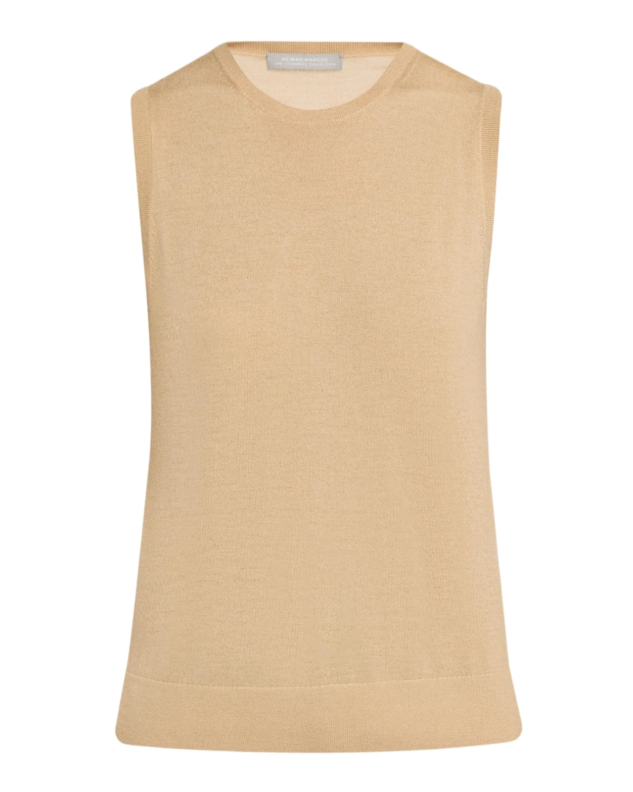 Neiman Marcus Cashmere Collection Superfine Cashmere Crewneck Shell