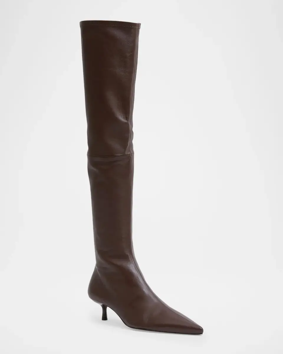 Simkhai 35mm Joni Stretch Leather Over-The-Knee Boots | Thumbnail 2