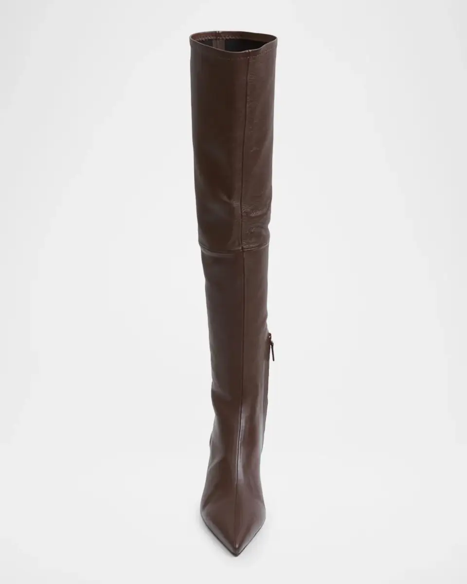 Simkhai 35mm Joni Stretch Leather Over-The-Knee Boots | Thumbnail 3