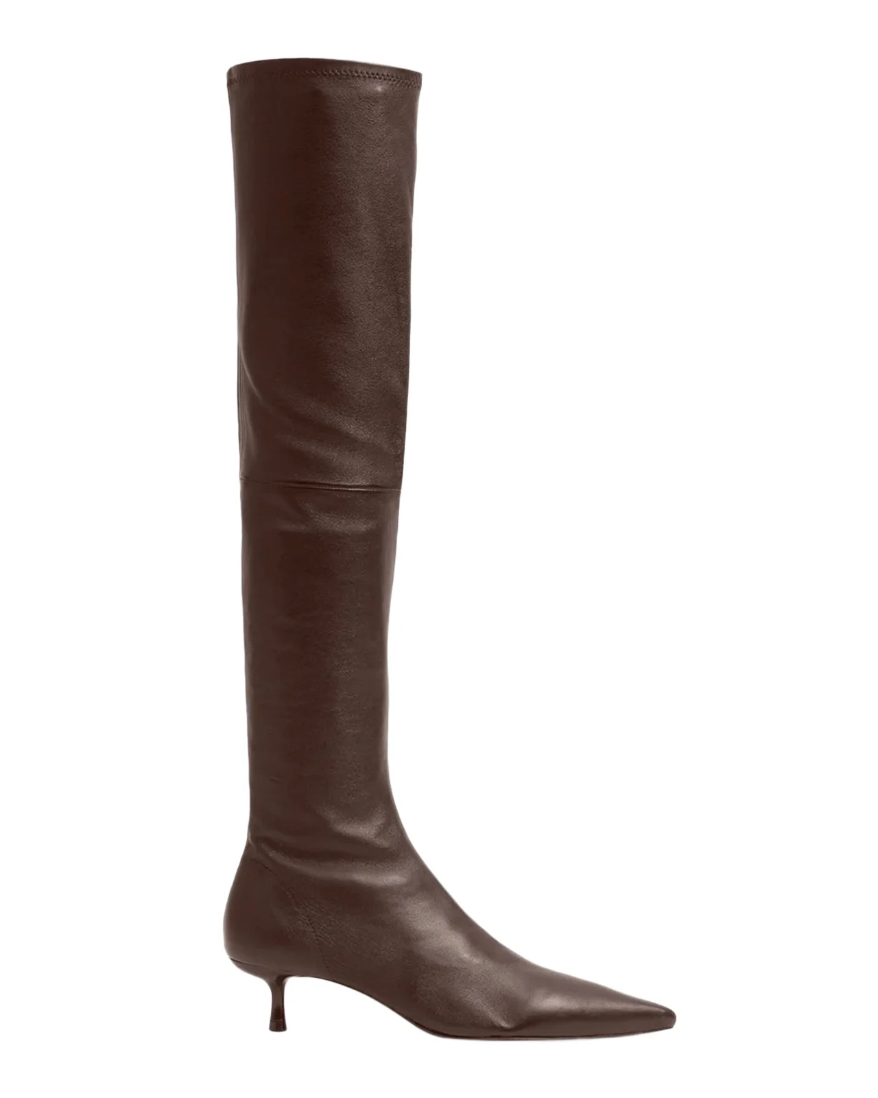 35mm Joni Stretch Leather Over-The-Knee Boots