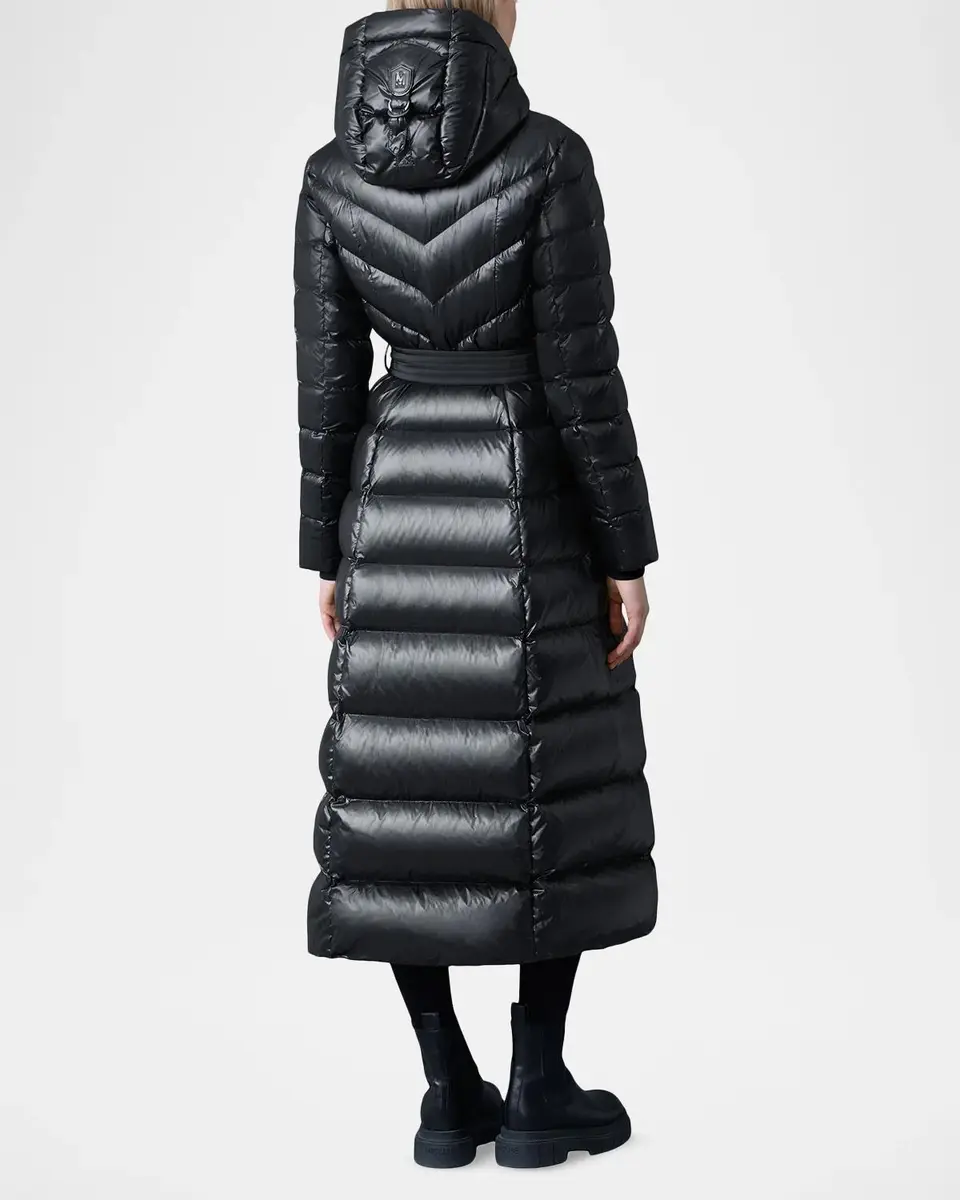 Mackage Calina-RZ Chevron and Box-Quilt Long Down Coat | Thumbnail 3