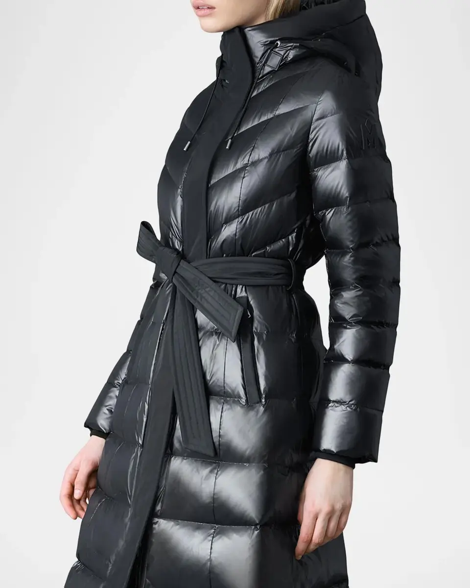 Mackage Calina-RZ Chevron and Box-Quilt Long Down Coat | Thumbnail 5