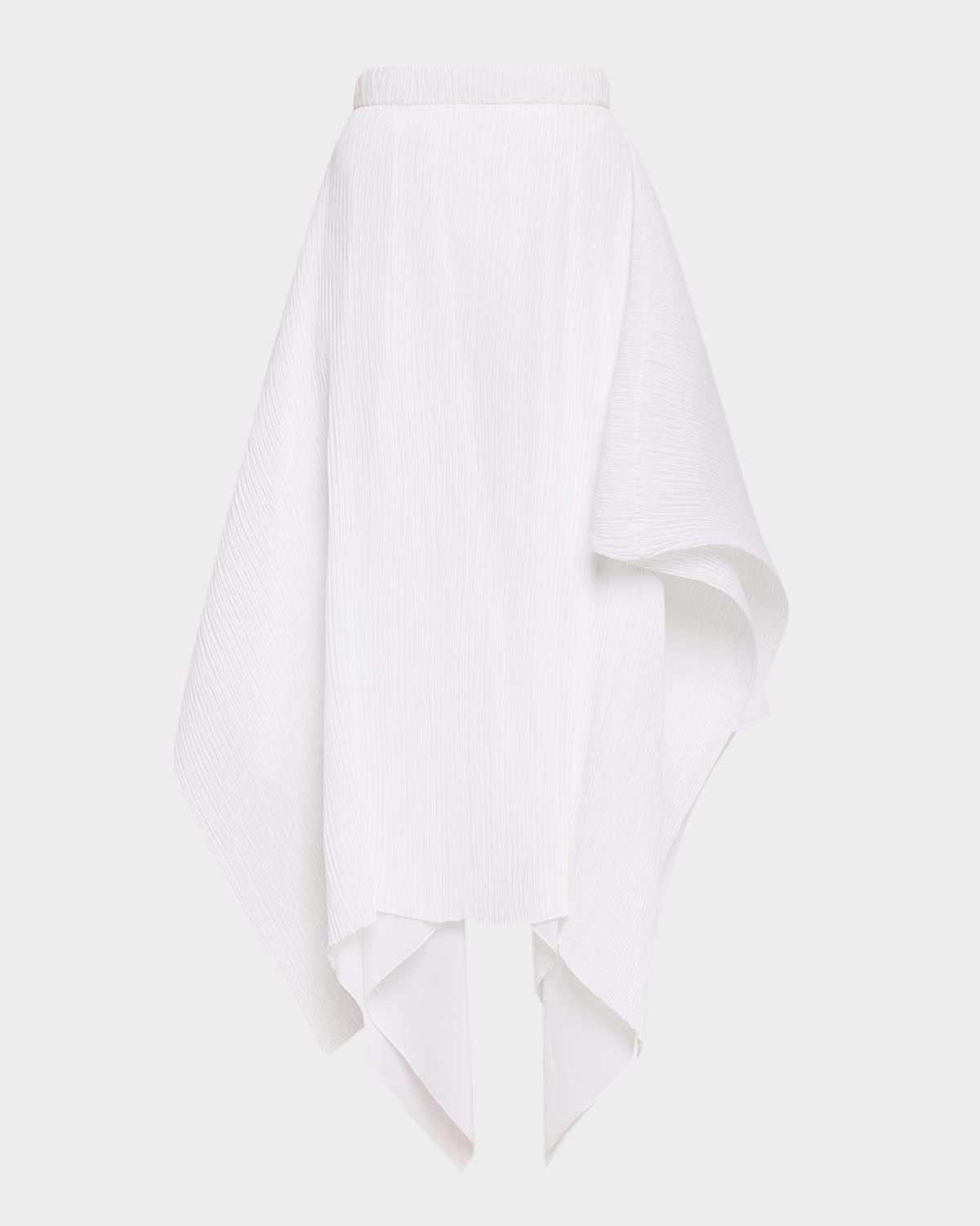 Pleated Handkerchief Midi Skirt Pleated Handkerchief Midi Skirt