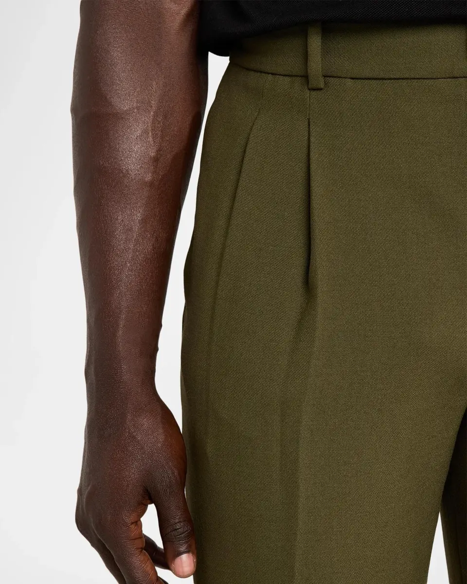 Simkhai Men's Julian Tapered-Leg Pleated Trousers | Thumbnail 5