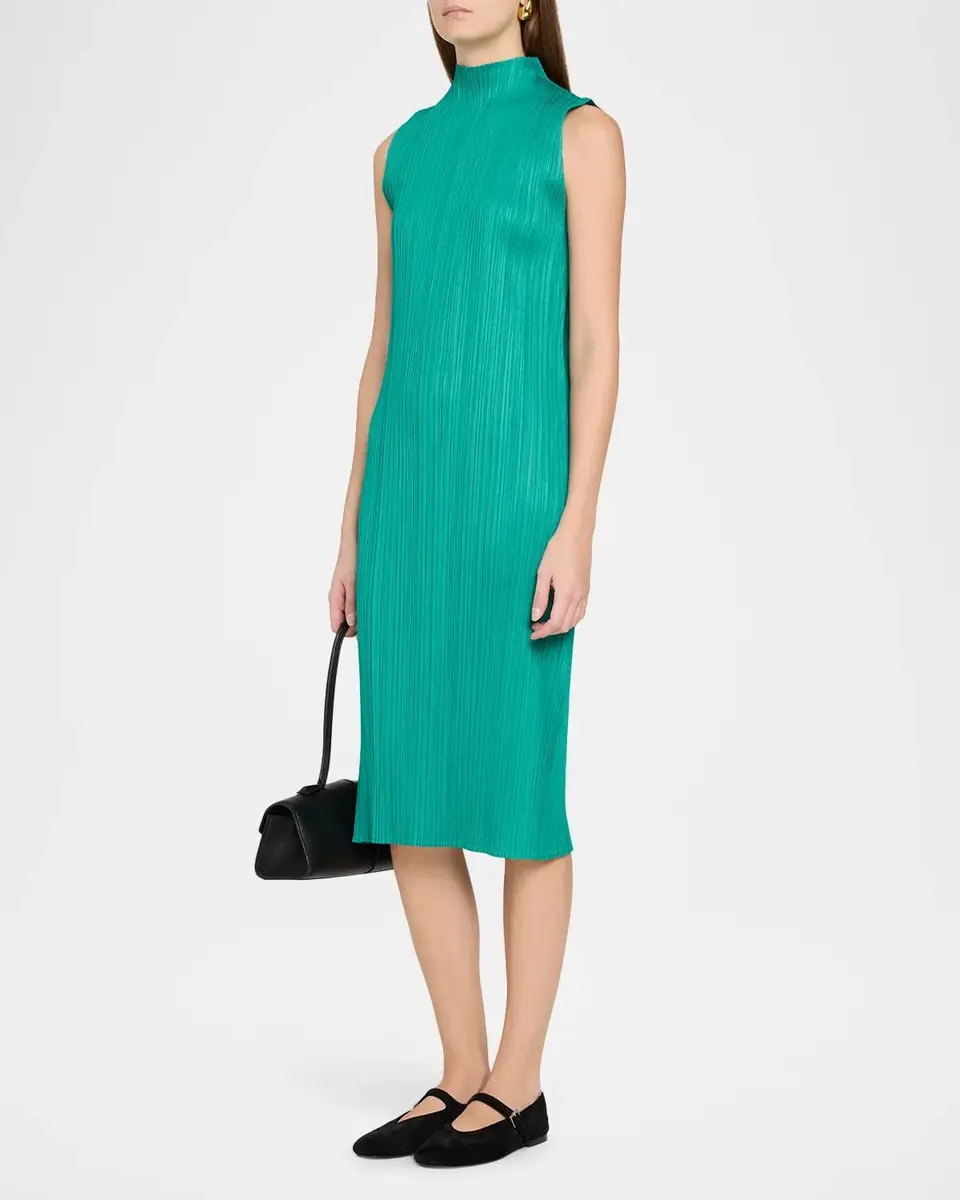 Issey Miyake Ribbed Midi Dress | Thumbnail 4 Issey Miyake Ribbed Midi Dress | Thumbnail 4