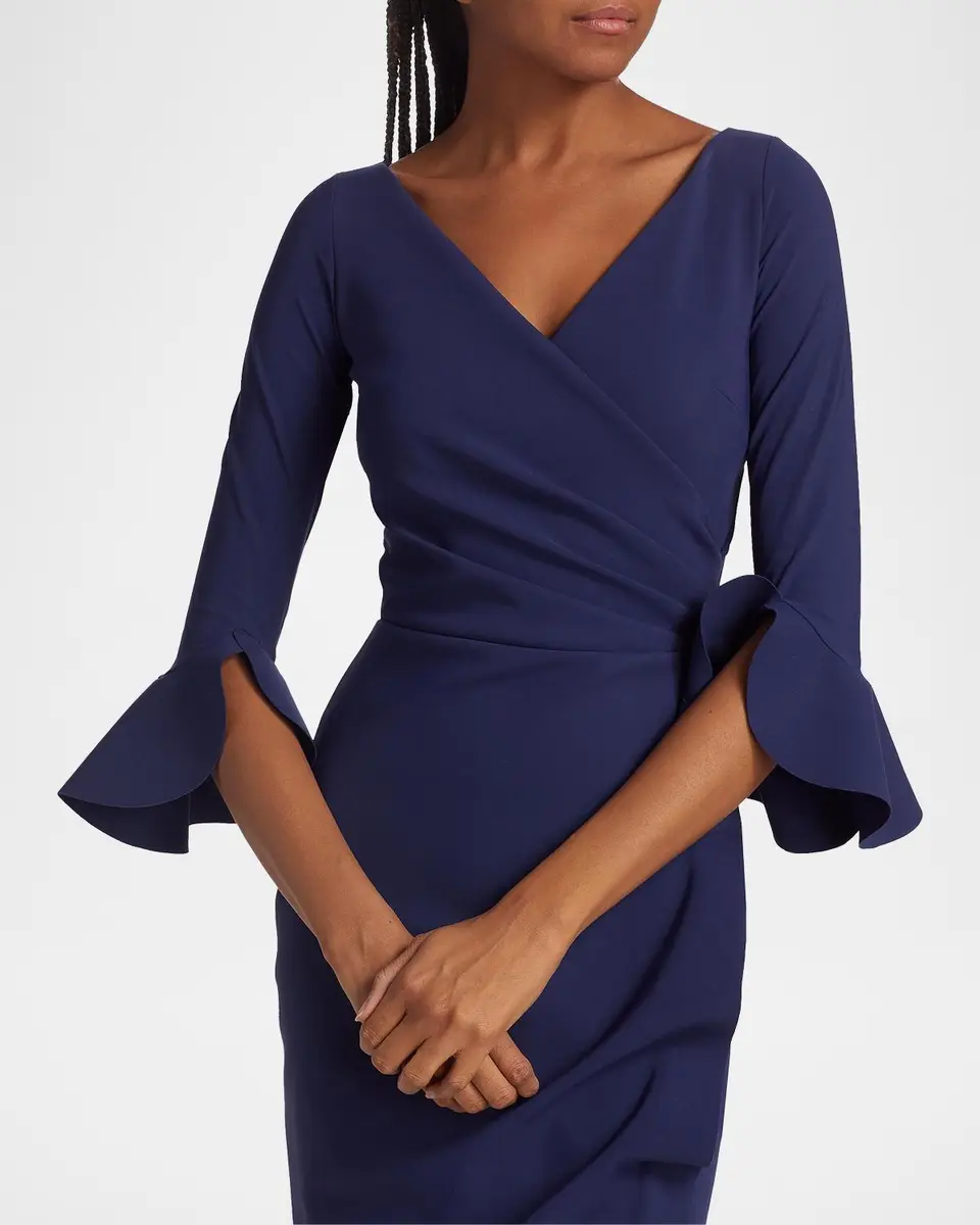 Chiara Boni La Petite Robe Zalfa Ruched Column Gown | Thumbnail 5