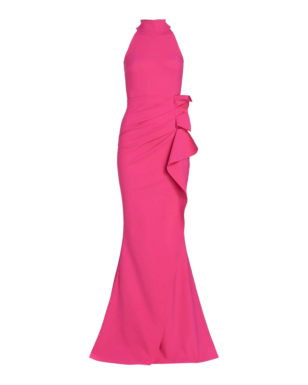 Chiara Boni La Petite Robe Gudrum Halter Ruffle Gown