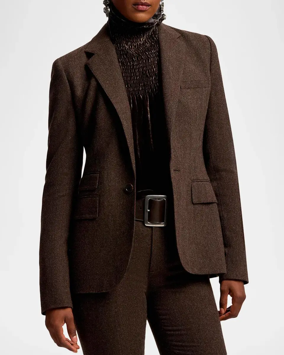 Ralph Lauren Collection Parker Striped Herringbone Jacket | Thumbnail 4