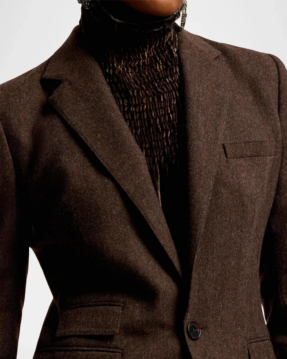 Ralph Lauren Collection Parker Striped Herringbone Jacket | Thumbnail 5
