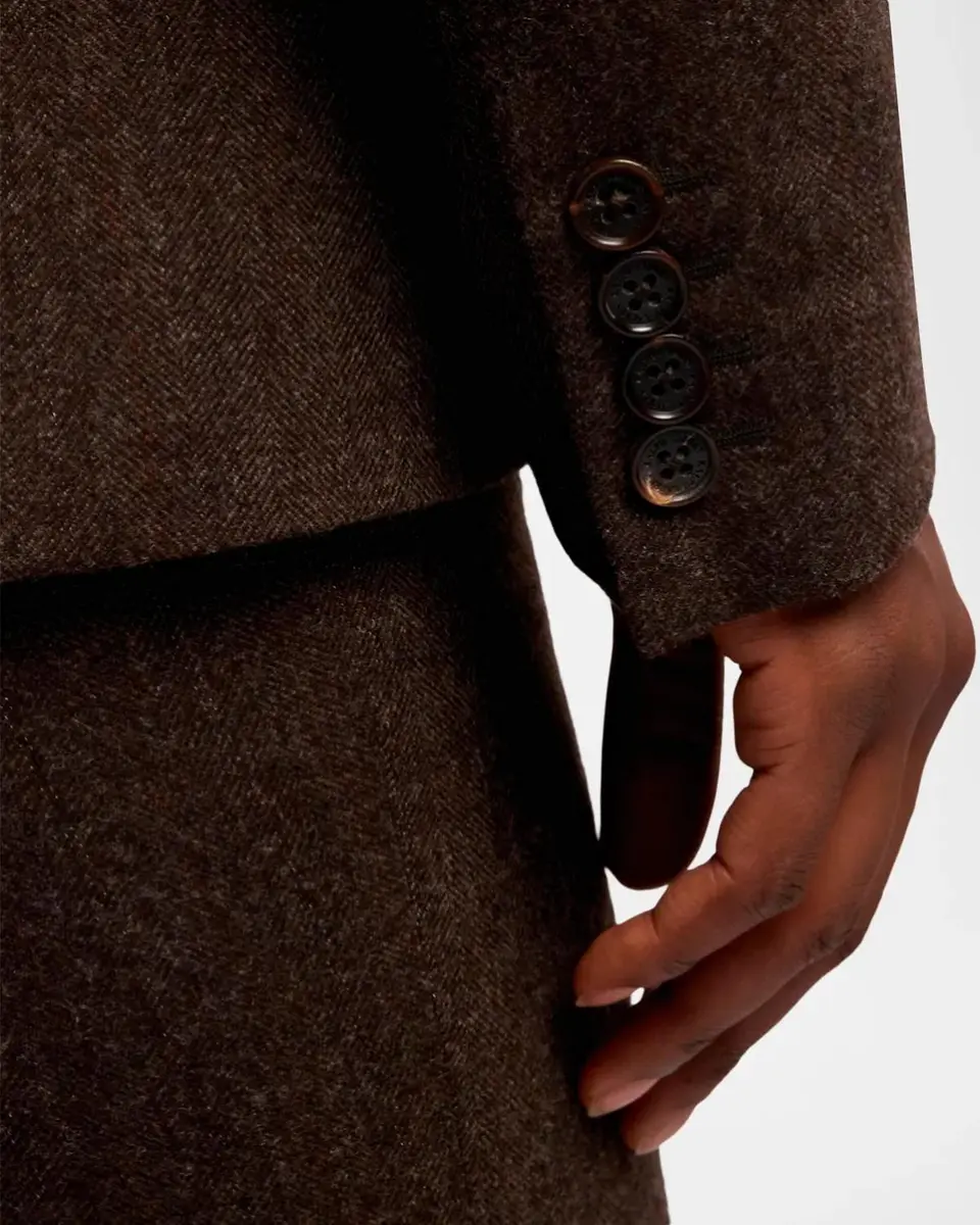 Ralph Lauren Collection Parker Striped Herringbone Jacket | Thumbnail 6