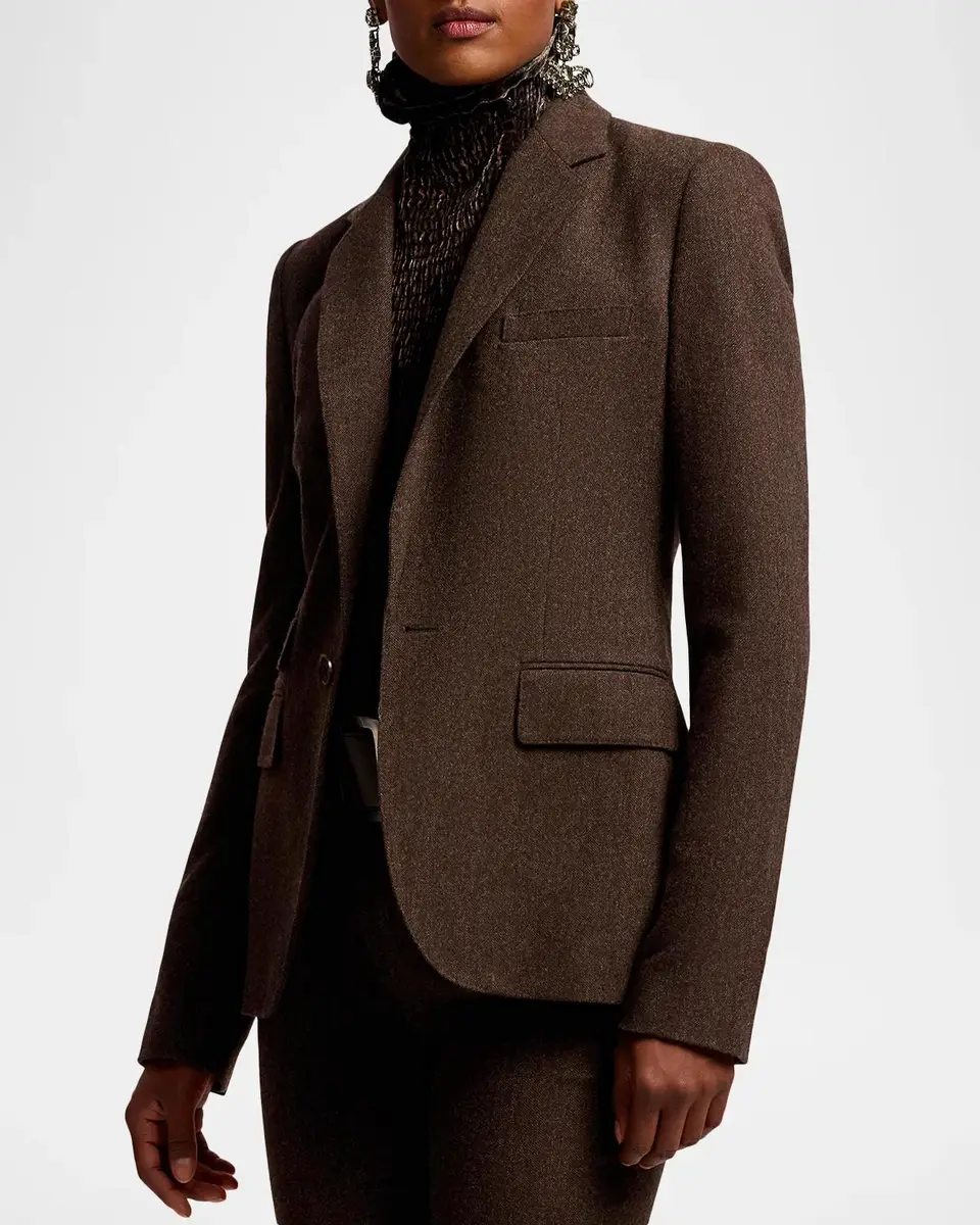 Ralph Lauren Collection Parker Striped Herringbone Jacket | Thumbnail 7