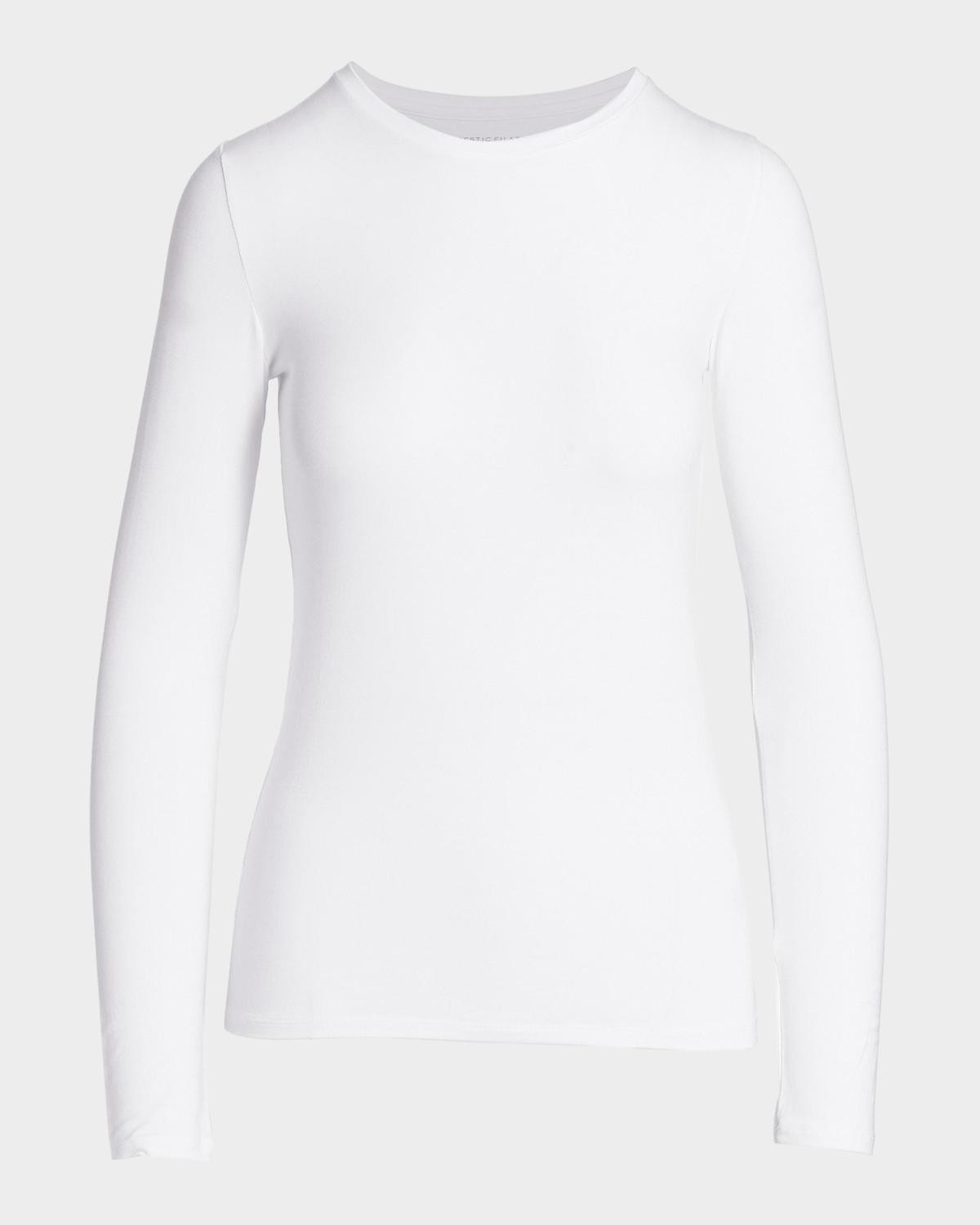 MAJESTIC FILATURES Soft Touch Long-Sleeve Crewneck T-Shirt