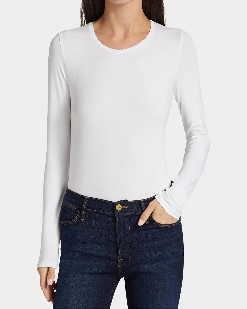 MAJESTIC FILATURES Soft Touch Long-Sleeve Crewneck T-Shirt | Thumbnail 4 MAJESTIC FILATURES Soft Touch Long-Sleeve Crewneck T-Shirt | Thumbnail 4