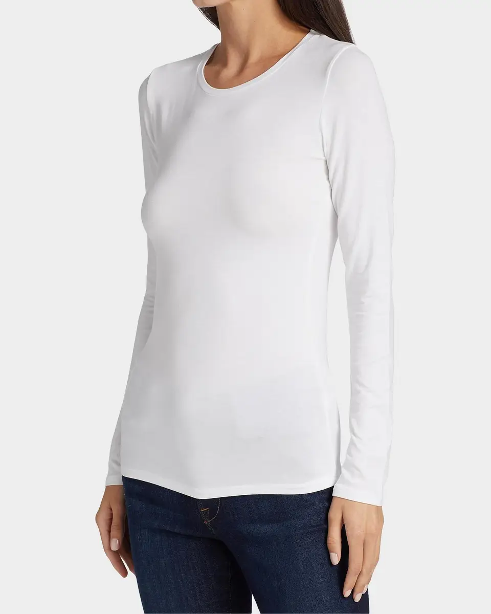 MAJESTIC FILATURES Soft Touch Long-Sleeve Crewneck T-Shirt | Thumbnail 6 MAJESTIC FILATURES Soft Touch Long-Sleeve Crewneck T-Shirt | Thumbnail 6