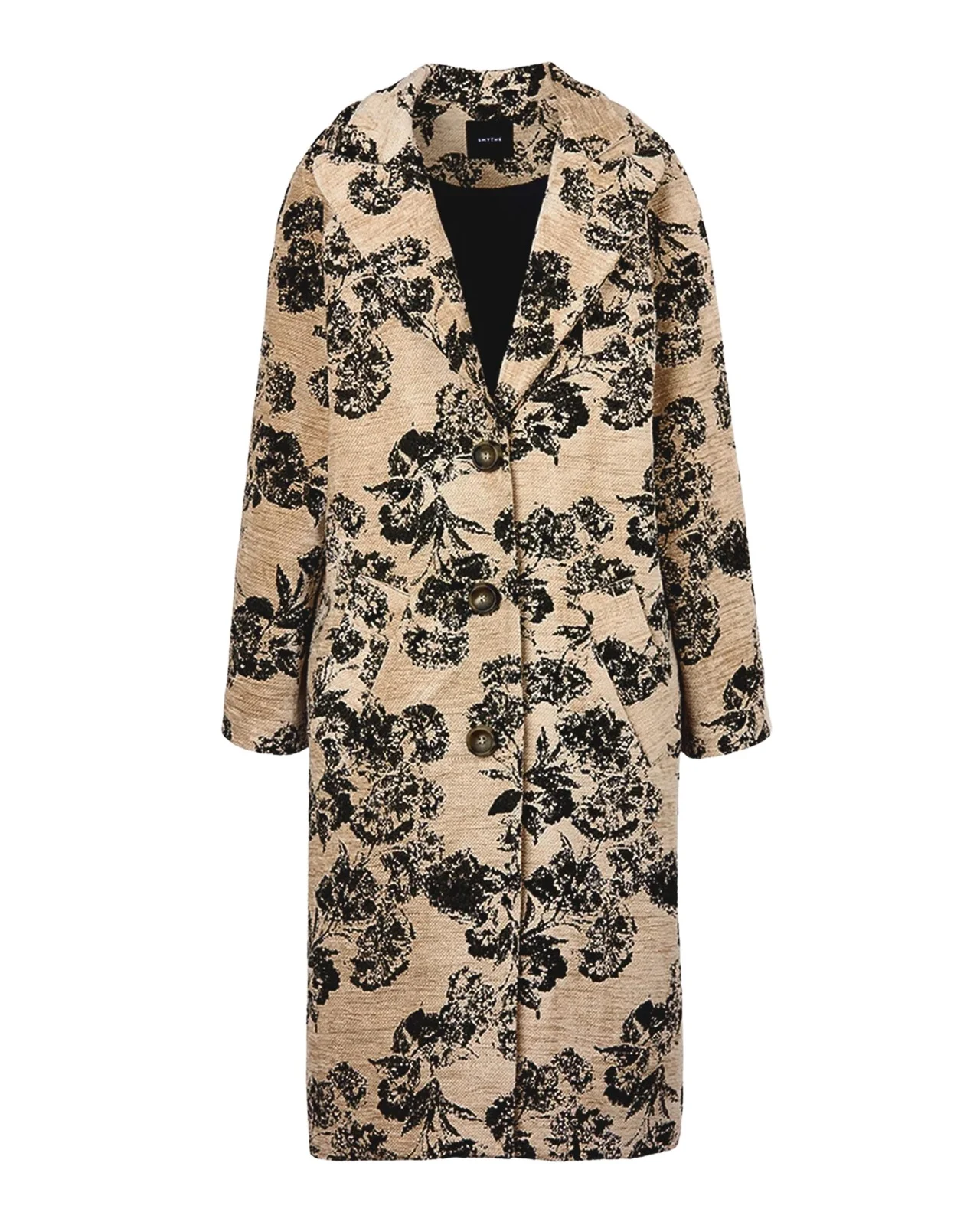 SMYTHE Floral Jacquard Midi Coat