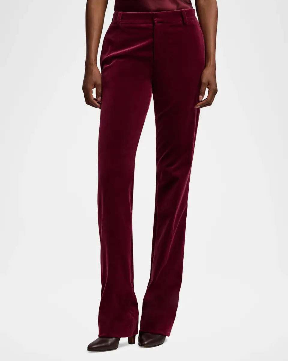 Ralph Lauren Collection Macy Stretch Velvet Pants | Thumbnail 4