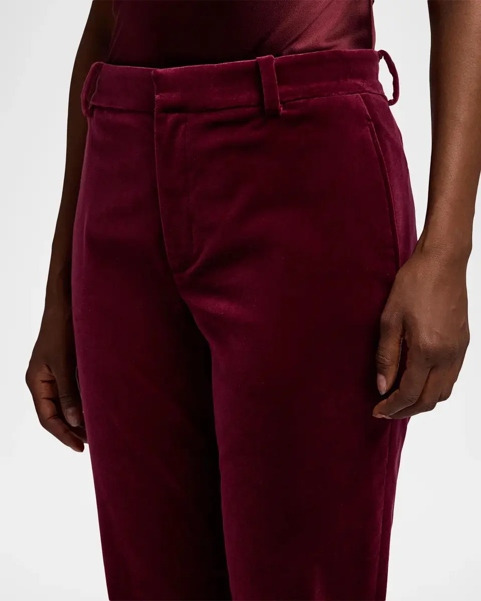 Ralph Lauren Collection Macy Stretch Velvet Pants | Thumbnail 5