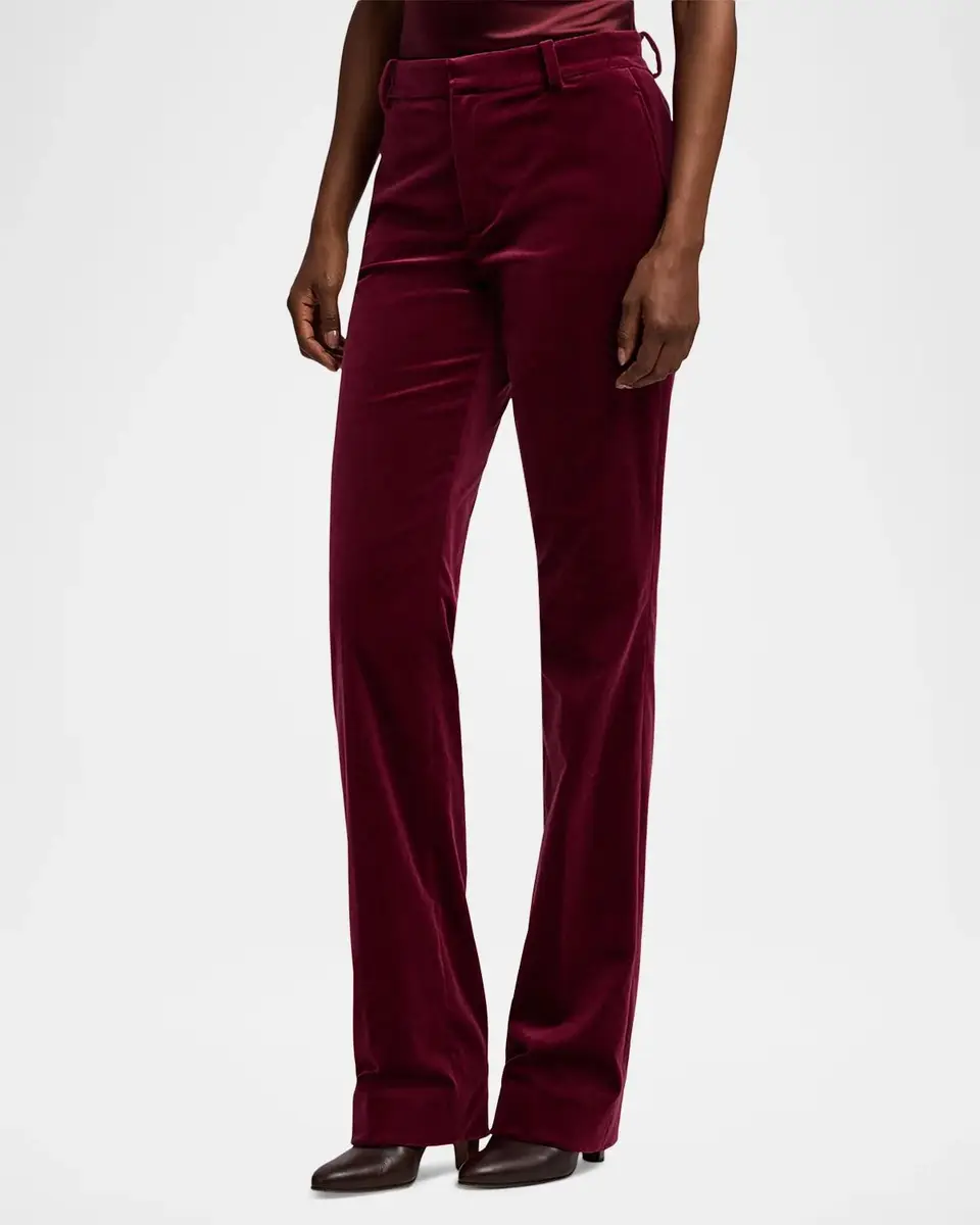 Ralph Lauren Collection Macy Stretch Velvet Pants | Thumbnail 6