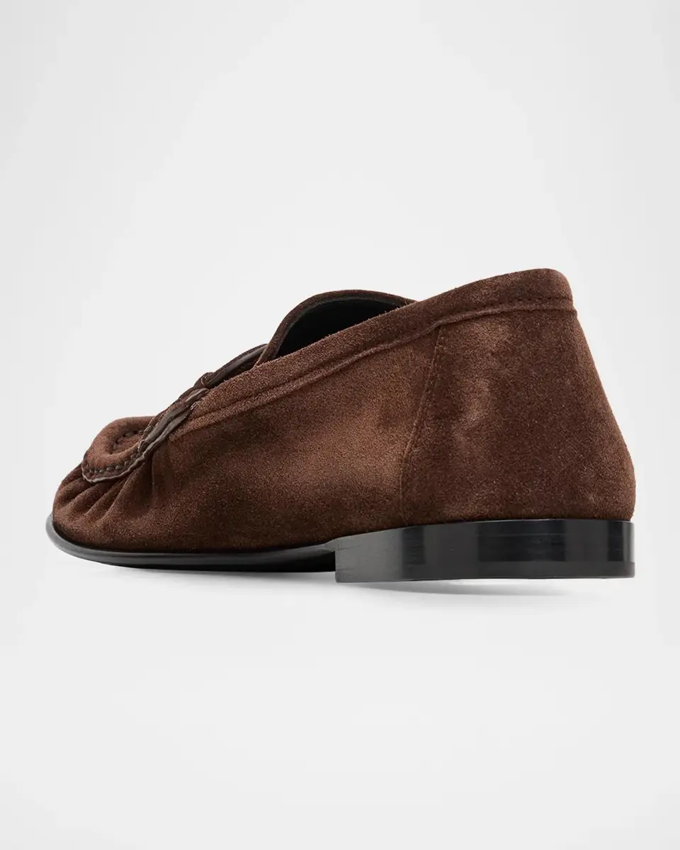 Loewe Double L Suede Loafers | Thumbnail 4