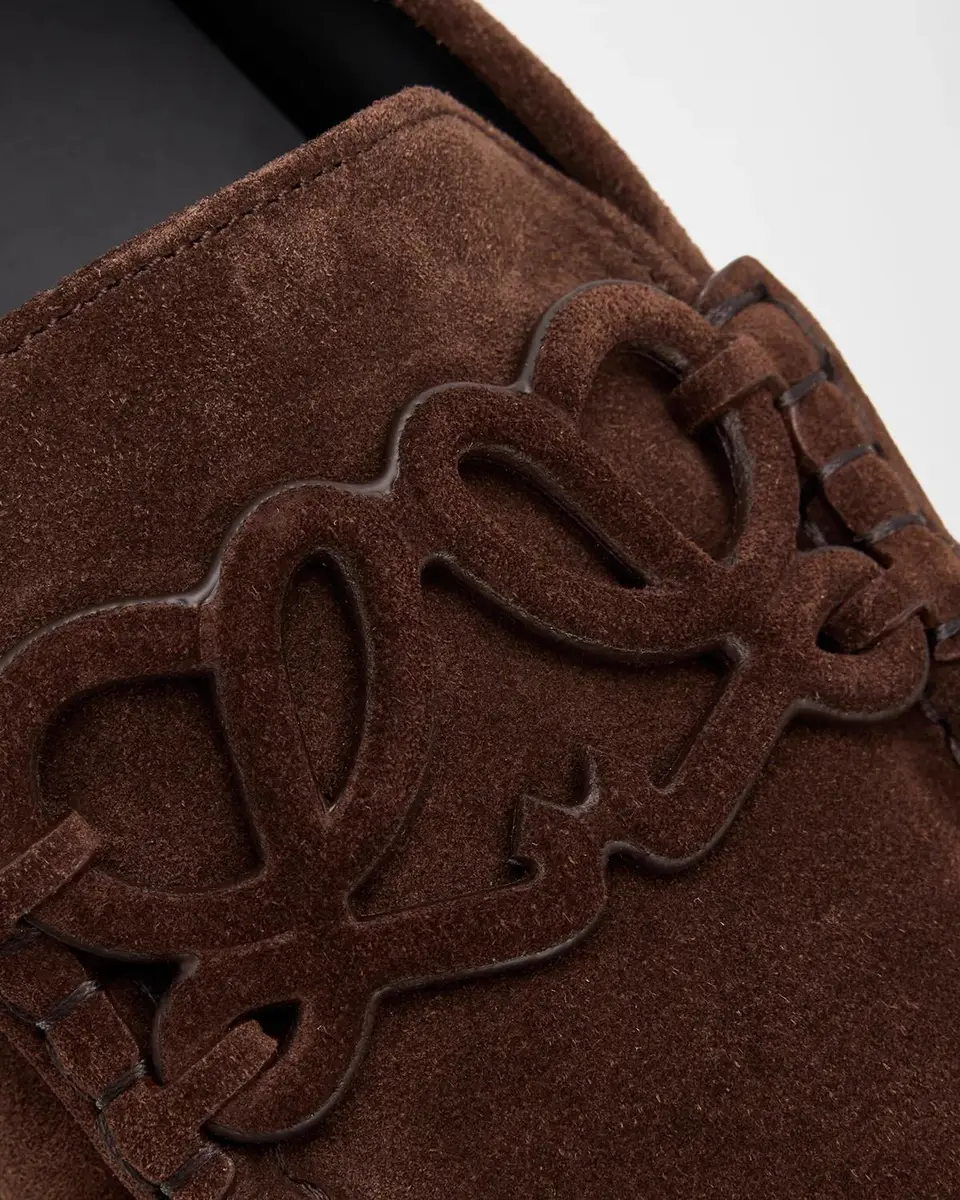 Loewe Double L Suede Loafers | Thumbnail 5
