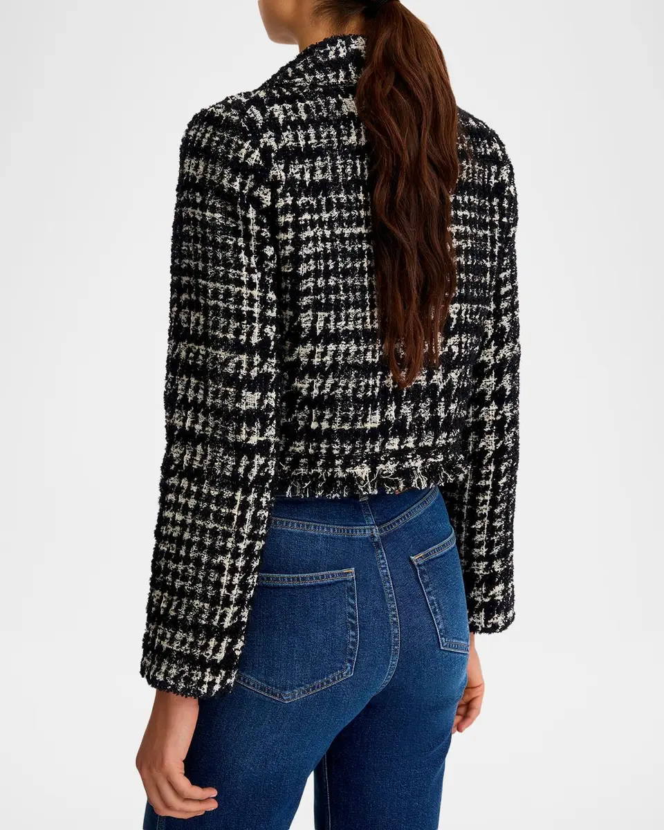 SMYTHE Houndstooth Tweed Mini Jacket | Thumbnail 2 SMYTHE Houndstooth Tweed Mini Jacket | Thumbnail 2