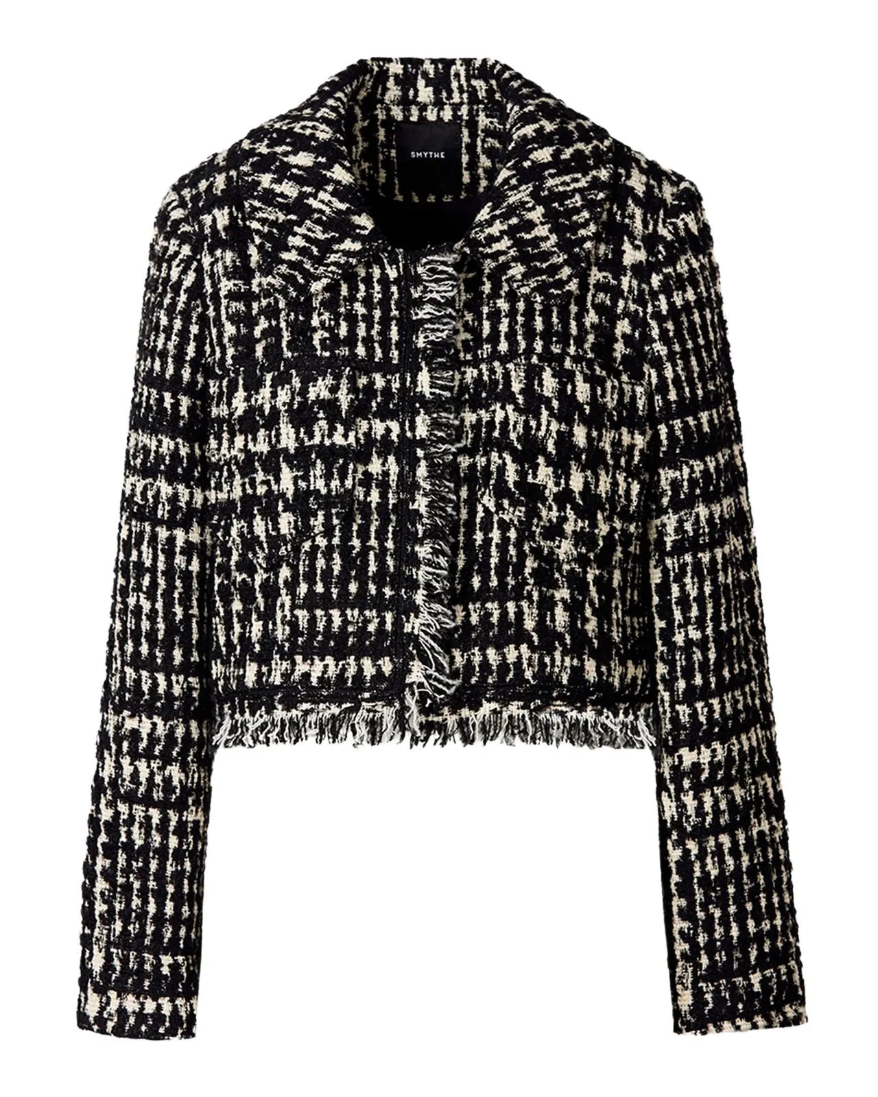 Houndstooth Tweed Mini Jacket