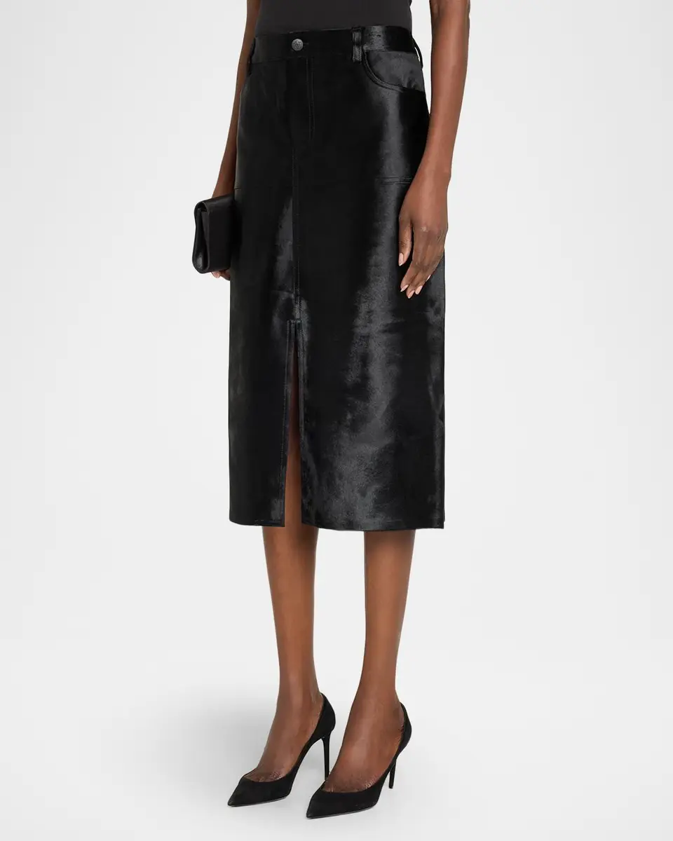 Kobi Halperin Cindy Calf Hair Pencil Skirt | Thumbnail 4 Kobi Halperin Cindy Calf Hair Pencil Skirt | Thumbnail 4