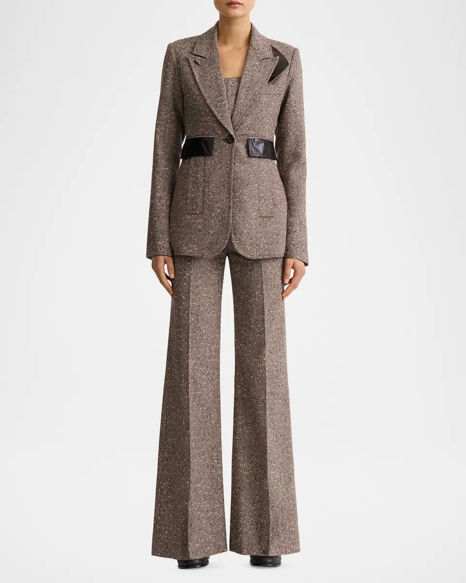 SMYTHE Herringbone Tweed Tailored Boyfriend Blazer | Thumbnail 2 SMYTHE Herringbone Tweed Tailored Boyfriend Blazer | Thumbnail 2