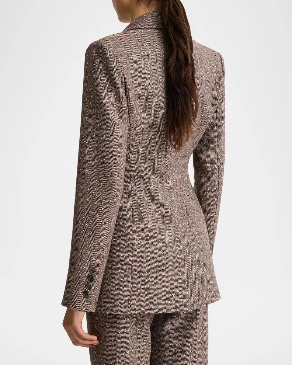 SMYTHE Herringbone Tweed Tailored Boyfriend Blazer | Thumbnail 3 SMYTHE Herringbone Tweed Tailored Boyfriend Blazer | Thumbnail 3