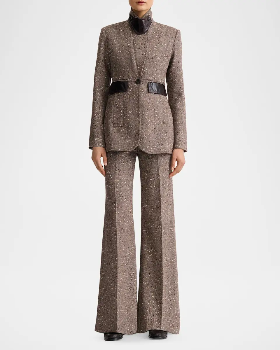 SMYTHE Herringbone Tweed Tailored Boyfriend Blazer | Thumbnail 6 SMYTHE Herringbone Tweed Tailored Boyfriend Blazer | Thumbnail 6