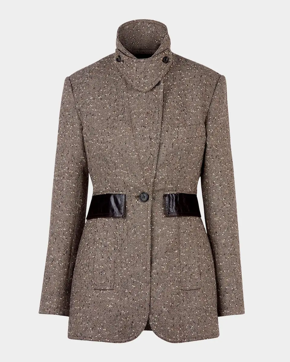 SMYTHE Herringbone Tweed Tailored Boyfriend Blazer | Thumbnail 7 SMYTHE Herringbone Tweed Tailored Boyfriend Blazer | Thumbnail 7
