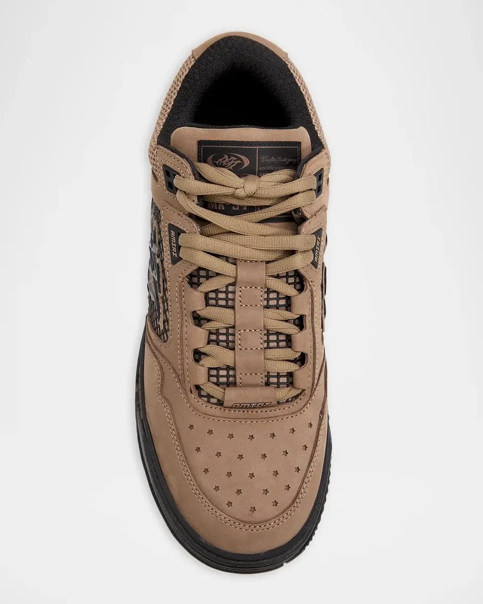 AMIRI Men's Ma-94 Leather and Mesh Sneakers | Thumbnail 4