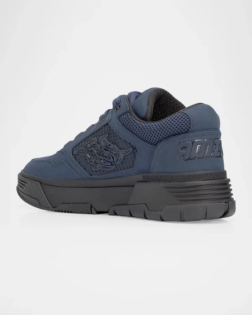 AMIRI Men's Ma-94 Leather and Mesh Sneakers | Thumbnail 2