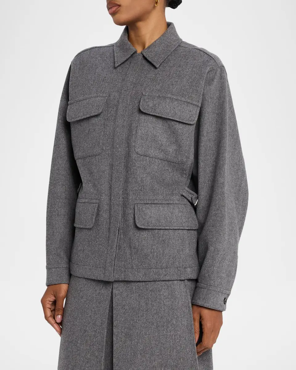 Co Workwear Wool-Cashmere Shirt Jacket | Thumbnail 4 Co Workwear Wool-Cashmere Shirt Jacket | Thumbnail 4