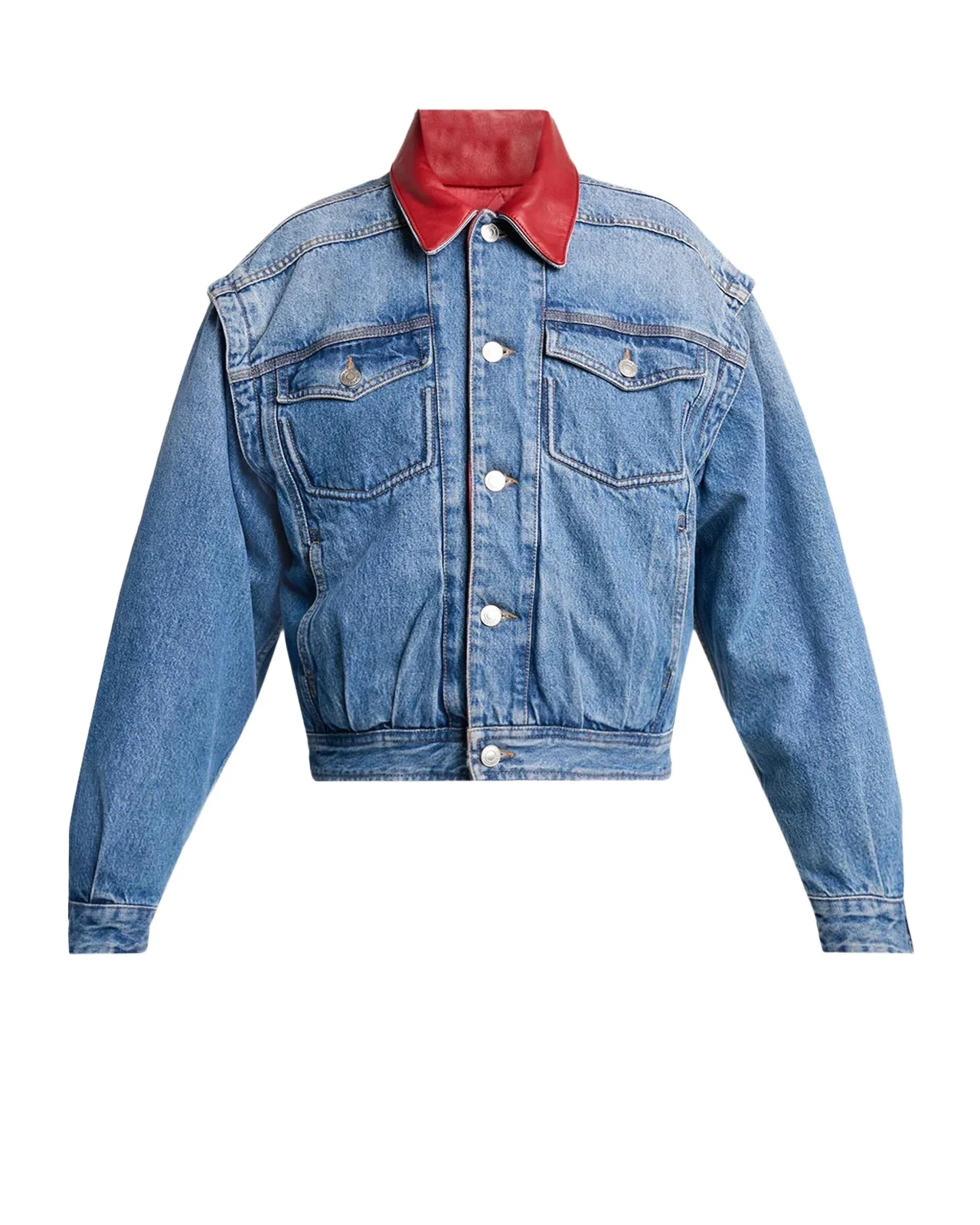 Devyn Reversible Leather & Denim Jacket Devyn Reversible Leather & Denim Jacket