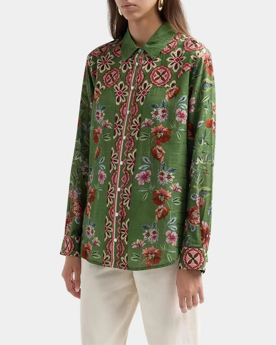 Johnny Was Vintage Western Floral-Print Shirt | Thumbnail 4 Johnny Was Vintage Western Floral-Print Shirt | Thumbnail 4
