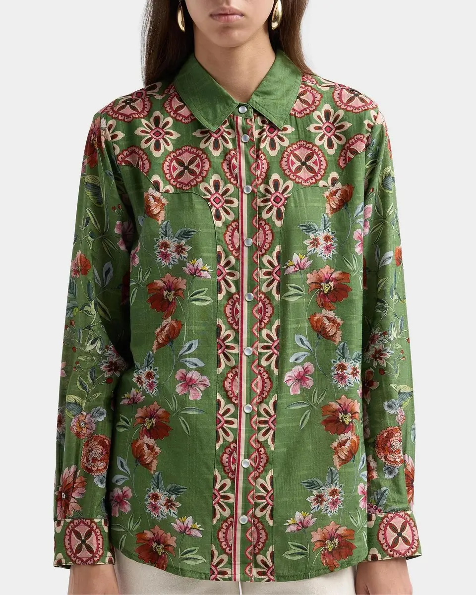 Johnny Was Vintage Western Floral-Print Shirt | Thumbnail 5 Johnny Was Vintage Western Floral-Print Shirt | Thumbnail 5