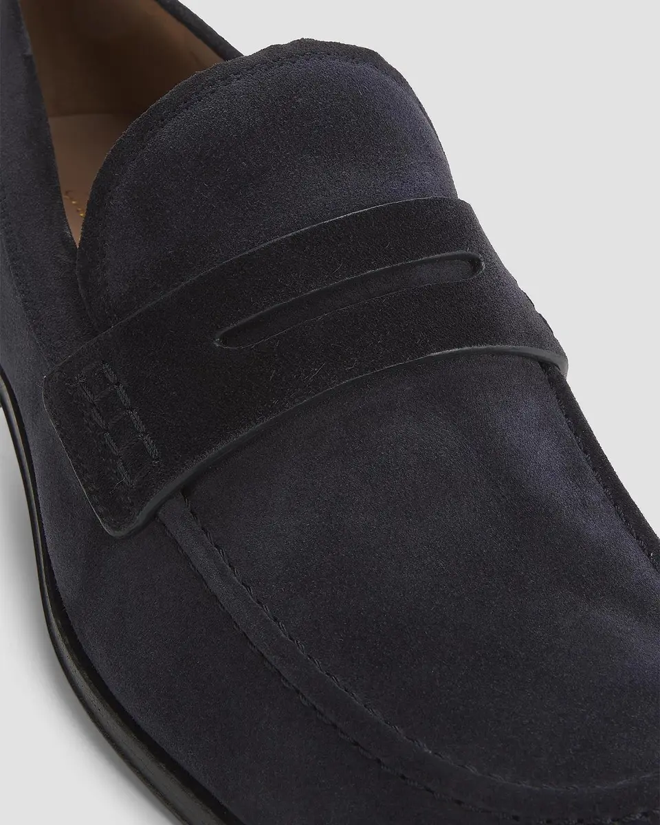 Gianvito Rossi Men's George Suede Penny Loafers | Thumbnail 4 Gianvito Rossi Men's George Suede Penny Loafers | Thumbnail 4