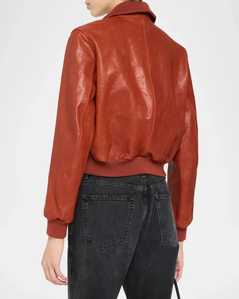 Frame The Ace Leather Jacket | Thumbnail 3 Frame The Ace Leather Jacket | Thumbnail 3