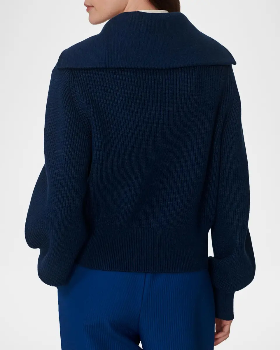 Varley Maura Half-Zip Ribbed Knit Pullover | Thumbnail 3