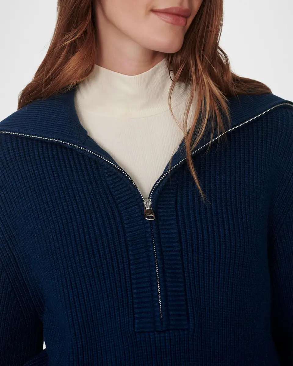 Varley Maura Half-Zip Ribbed Knit Pullover | Thumbnail 5